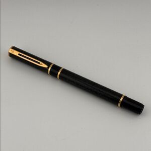 Vintage Waterman Elegant Green Black and Gold Fountain Pen